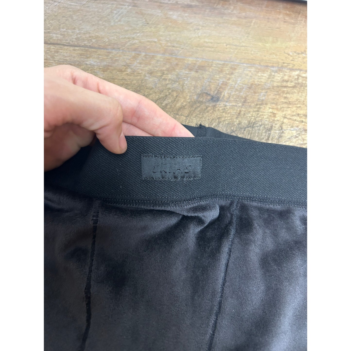 SKIMS Velvet Boxer Briefs Dark Gray Size L NWT Soft Lounge Stretch Shorts
