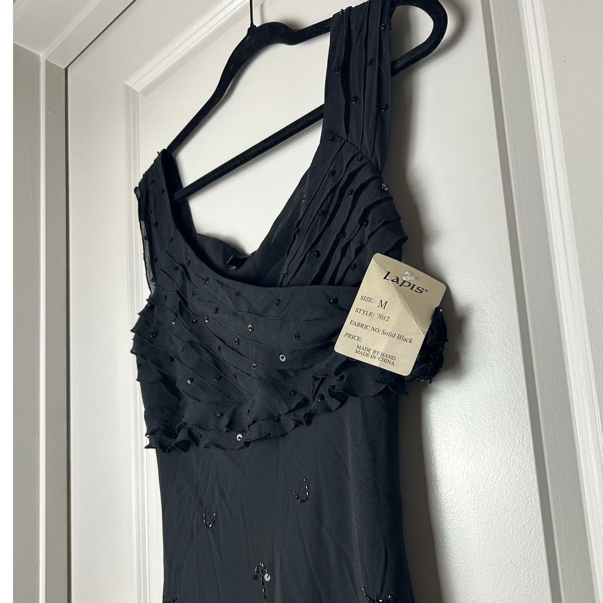 NWT Vintage Y2K Lapis Anthropologie 100 % Seide Chiffonkleid Fairy Coquette Romantic