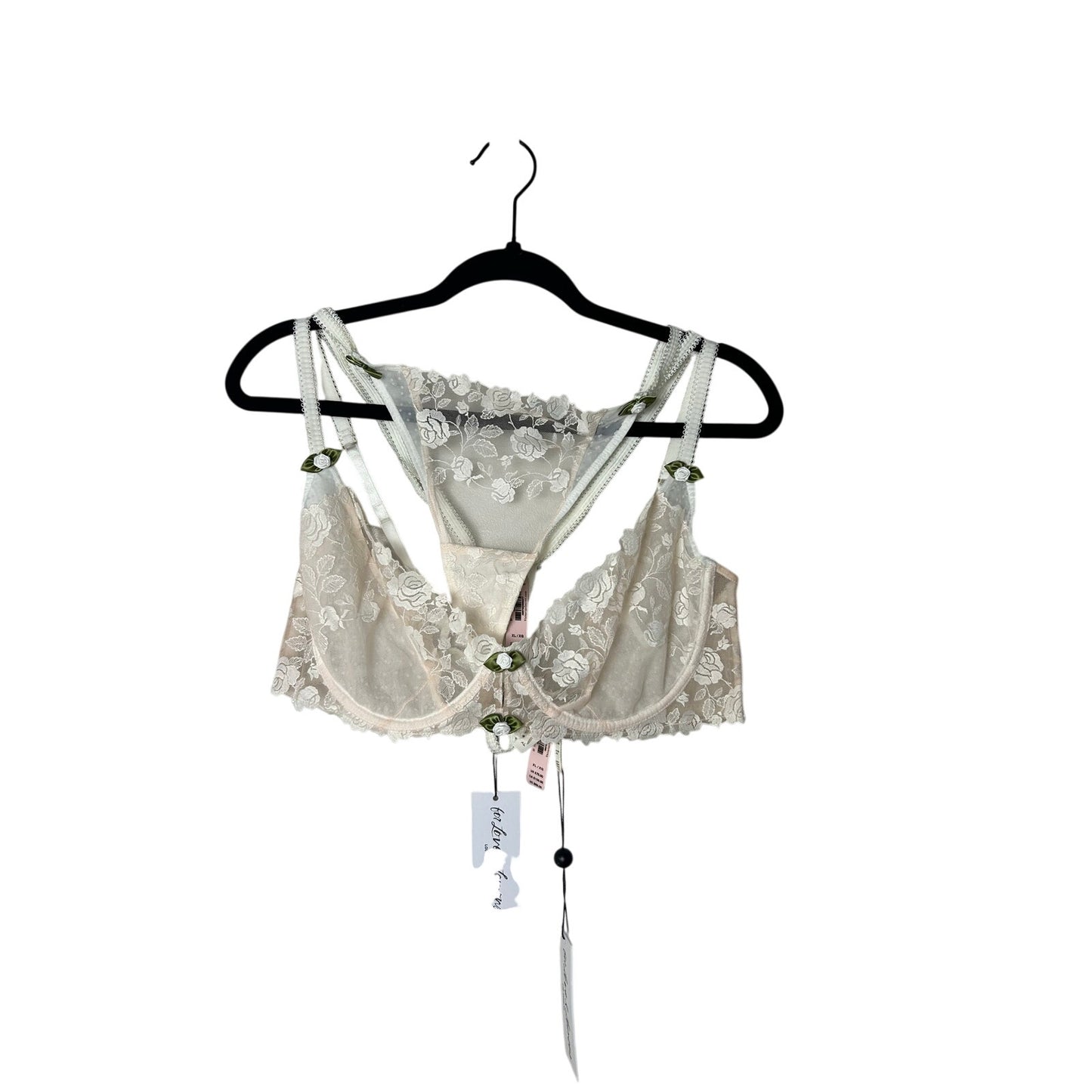 For love & lemons unlined bra set size xl