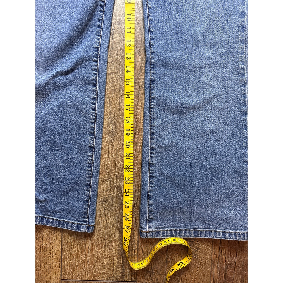 Vintage LRL Bootcut Jeans Size 12P 32x28 Mid Rise Light Wash Y2K Denim