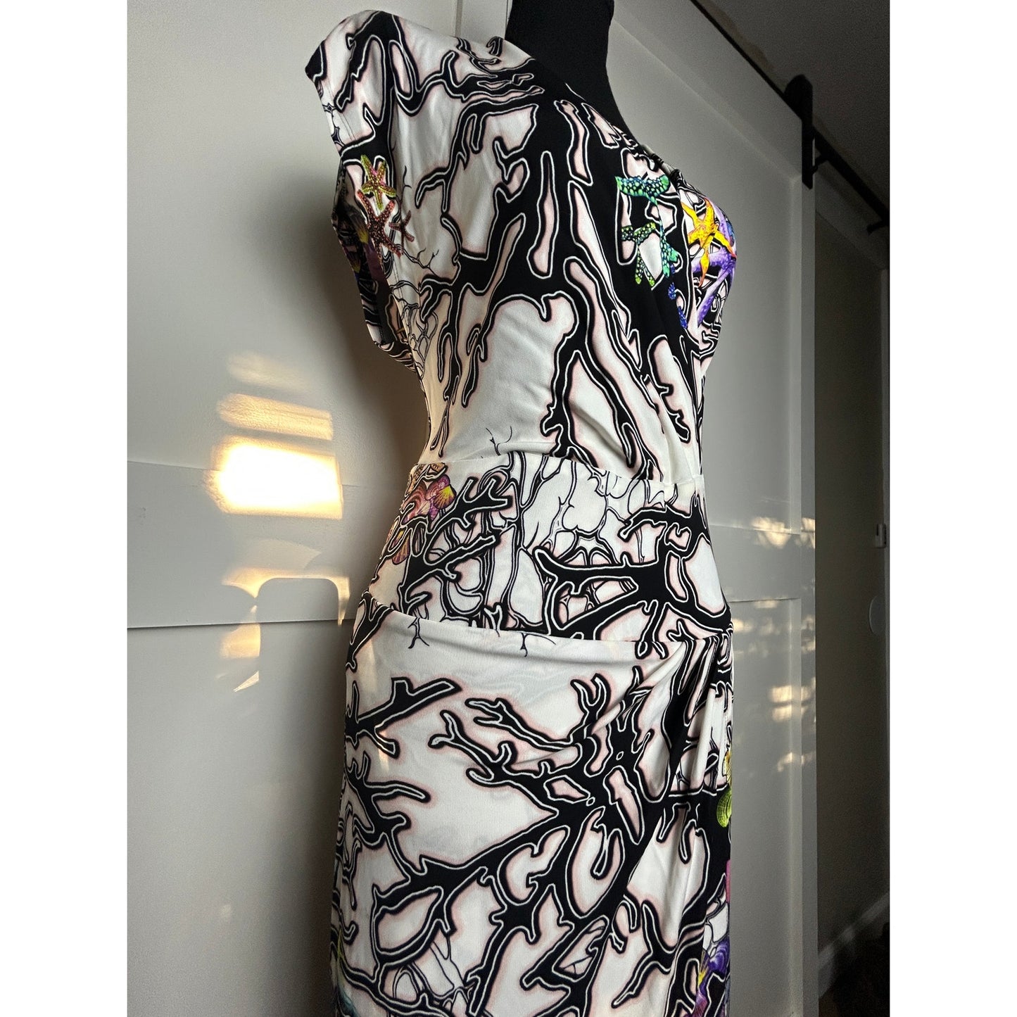 Robe de vacances Just Cavalli motif hippocampe collection Printemps/Été 2016 taille 44