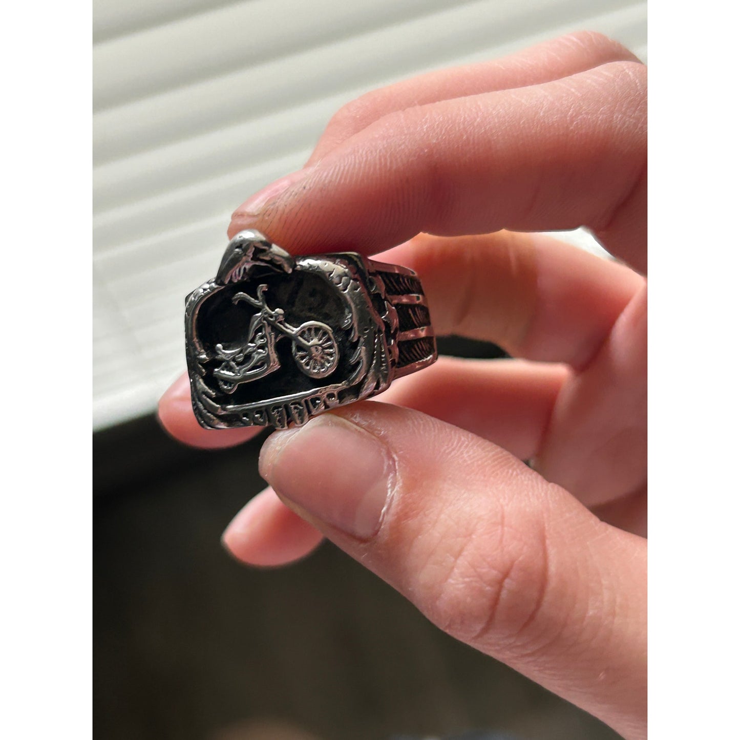 Harley Davidson Eagle Frame Biker Ring
