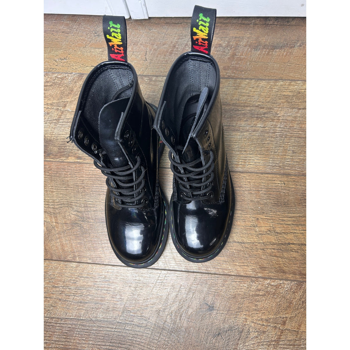 Dr. Martens 1460 Oil Slick Rainbow Stitch Boots UK 3 US M4 W5