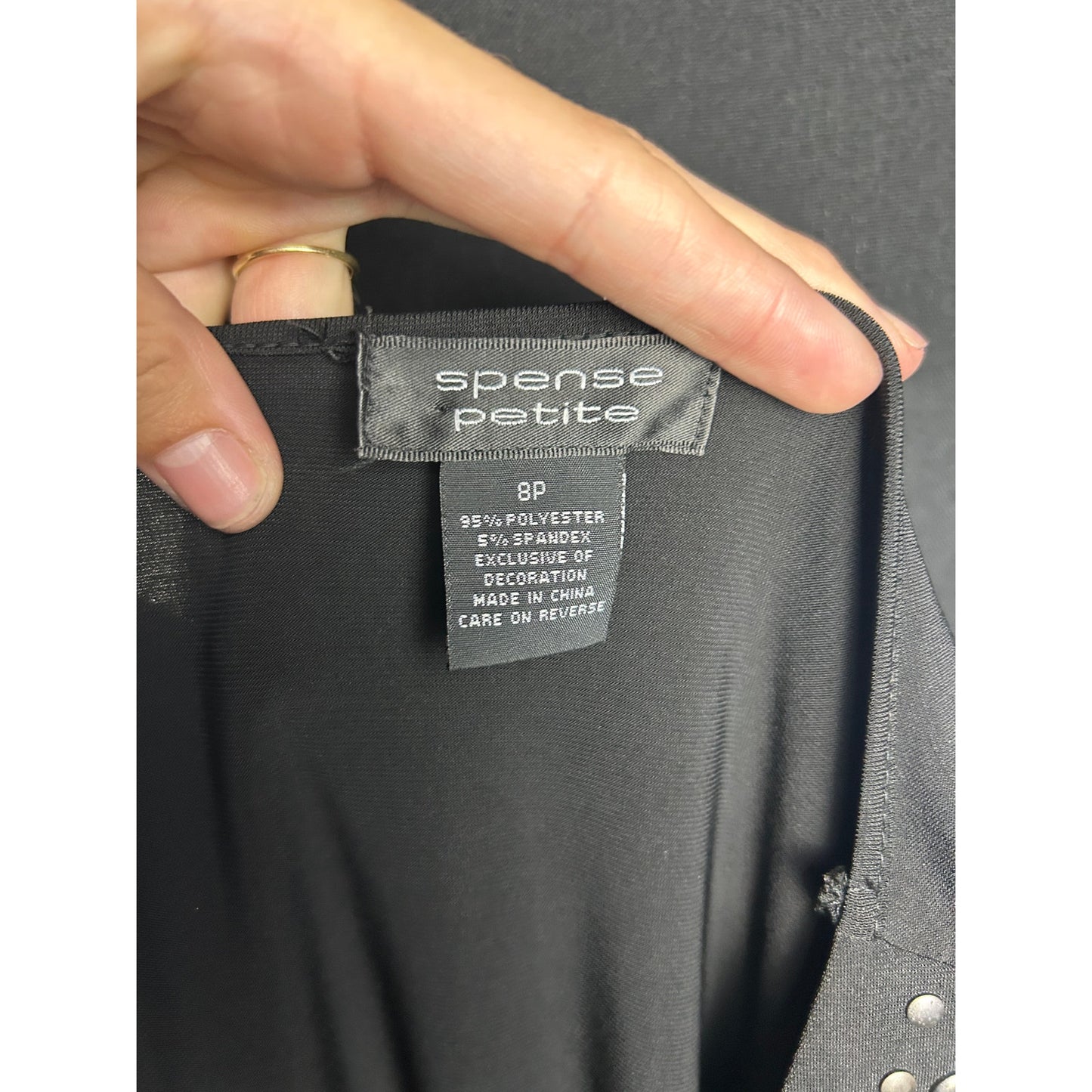 Y2K Spense Petite Mini-Kleid Top 8P Indie Sleaze Going Out Schwarz