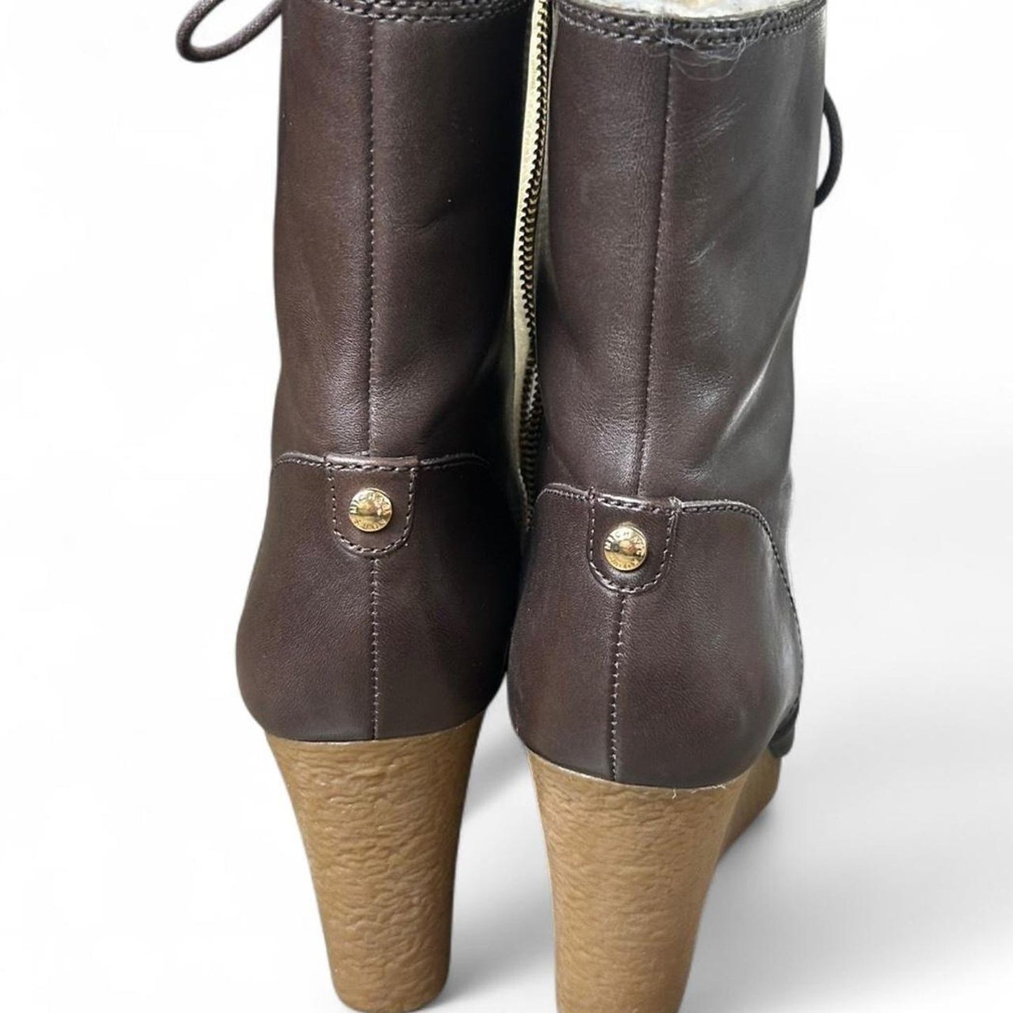 Michael kors chocolate brown leather