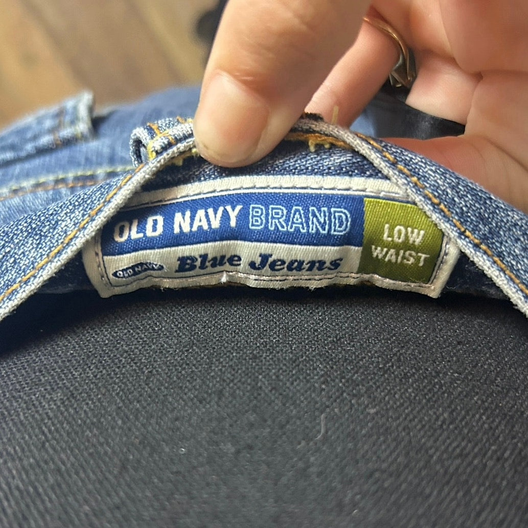 y2k it girl low rise vintage old navy denim mini carpenter skirt