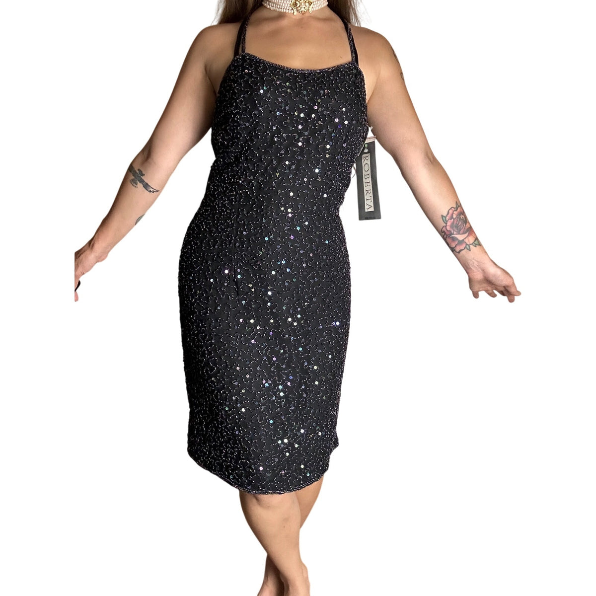 Roberta nwt beaded cocktail dress size 8