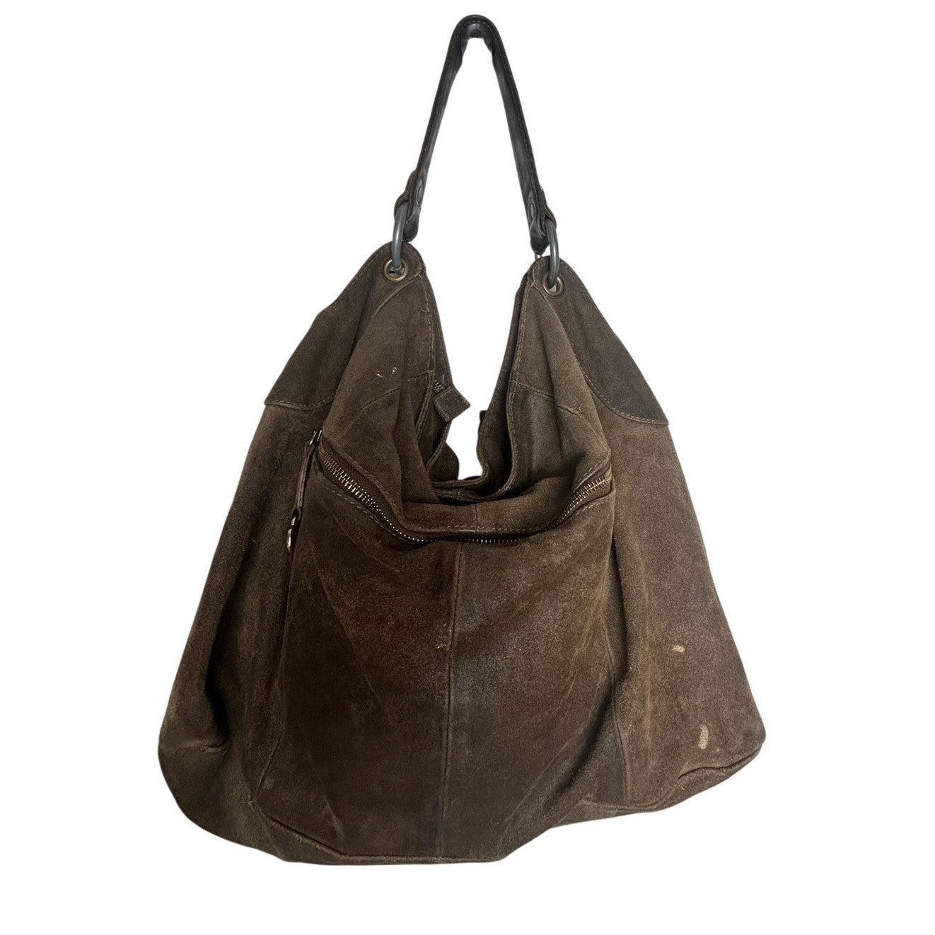 Lucky brand all suede hobo bag with flowers and rayon lining