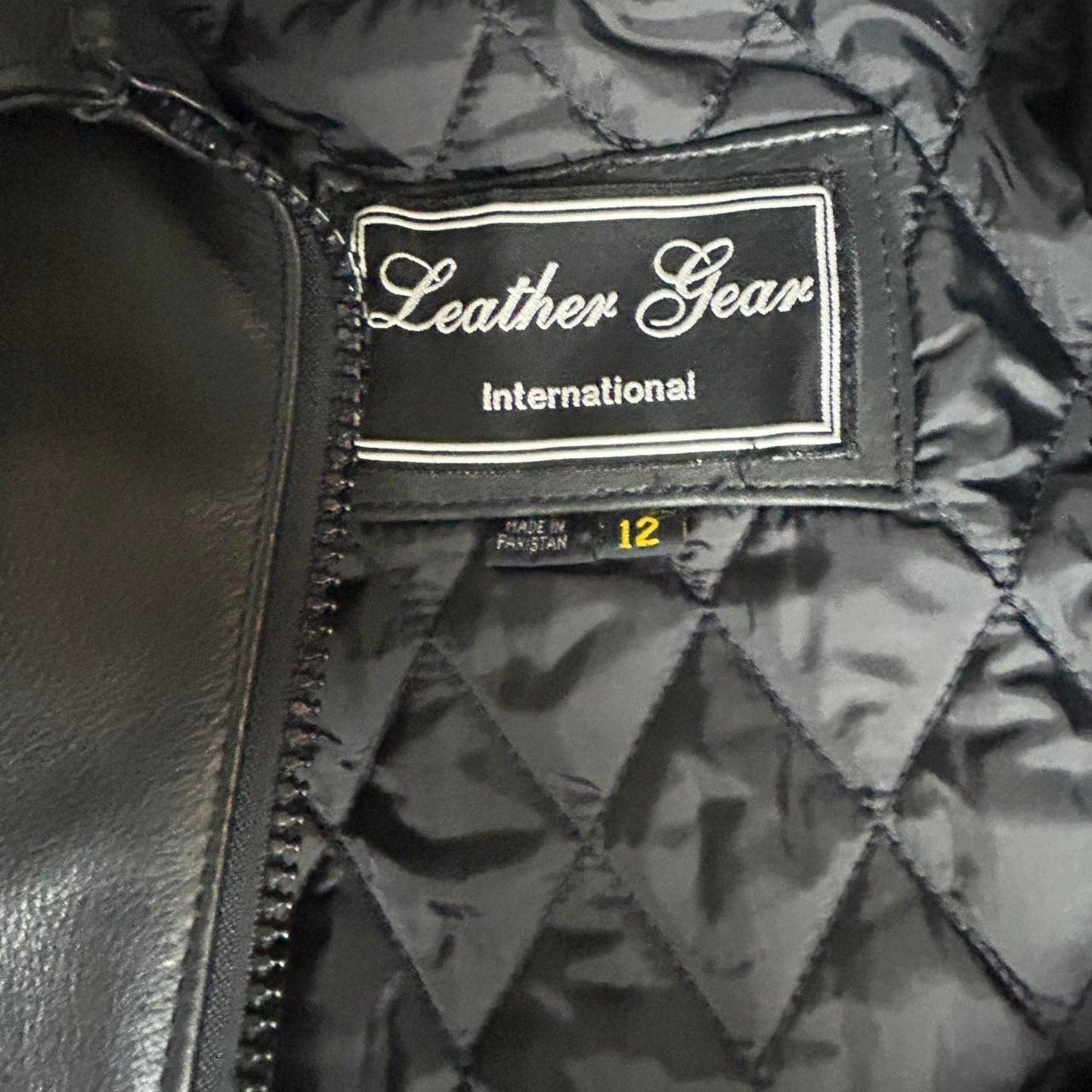 Black Leather Jacket with Red Rose Embroidery and Fringe - Vintage Harley Davidson Style