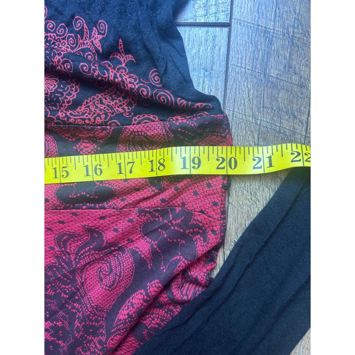 Desigual 36V2001 Red Black White Fit & Flare Dress XL Euro Grunge Y2K