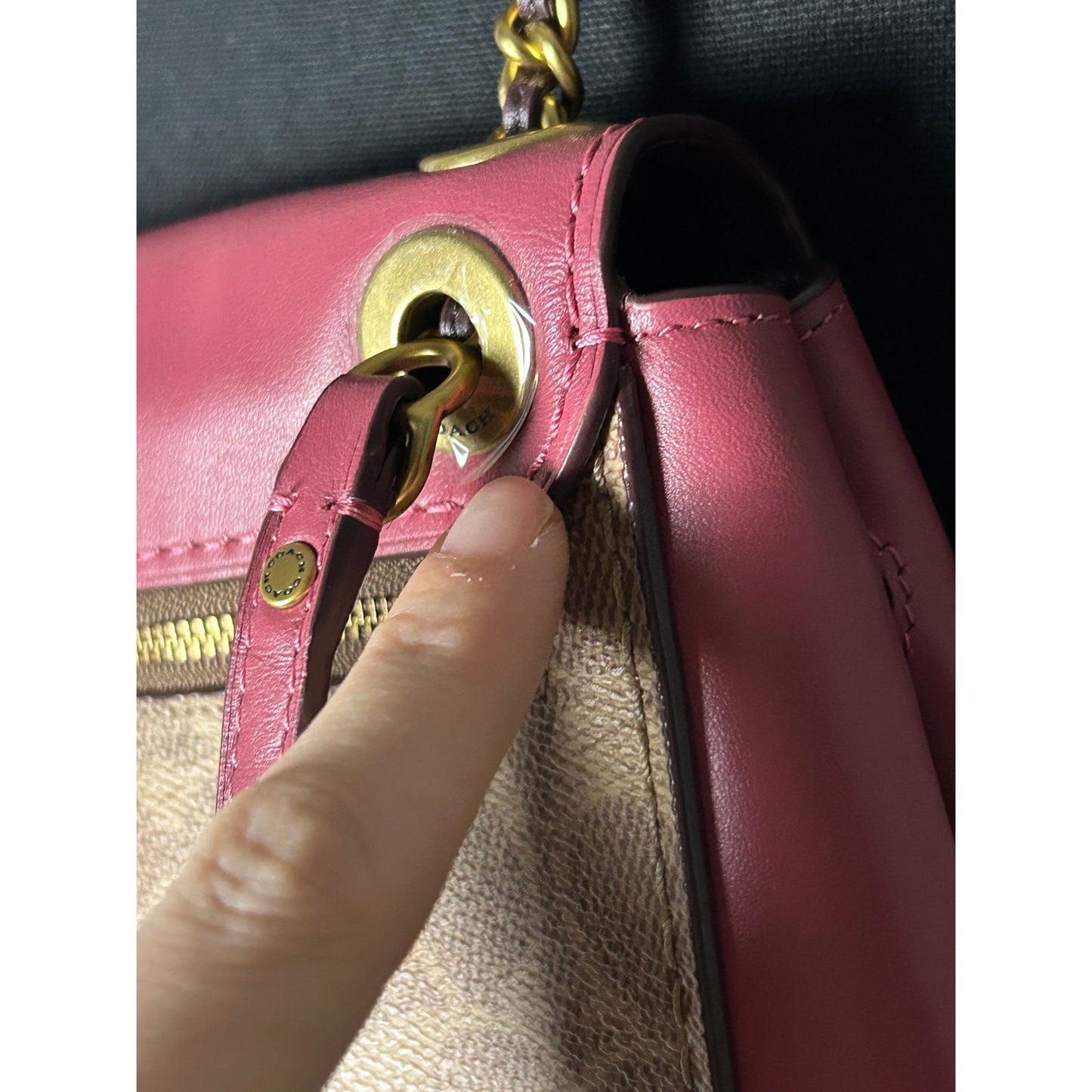 Coach Parker Convertible Backpack 16 Signature Canvas Mini Bag