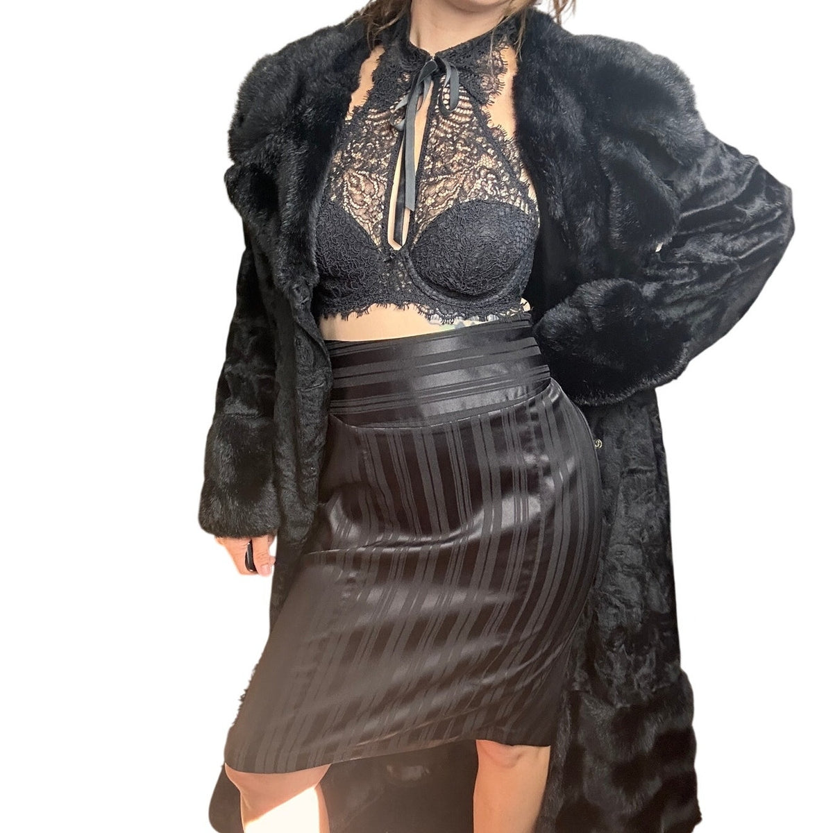 Morticia Adam Halloween look 3 peice set
