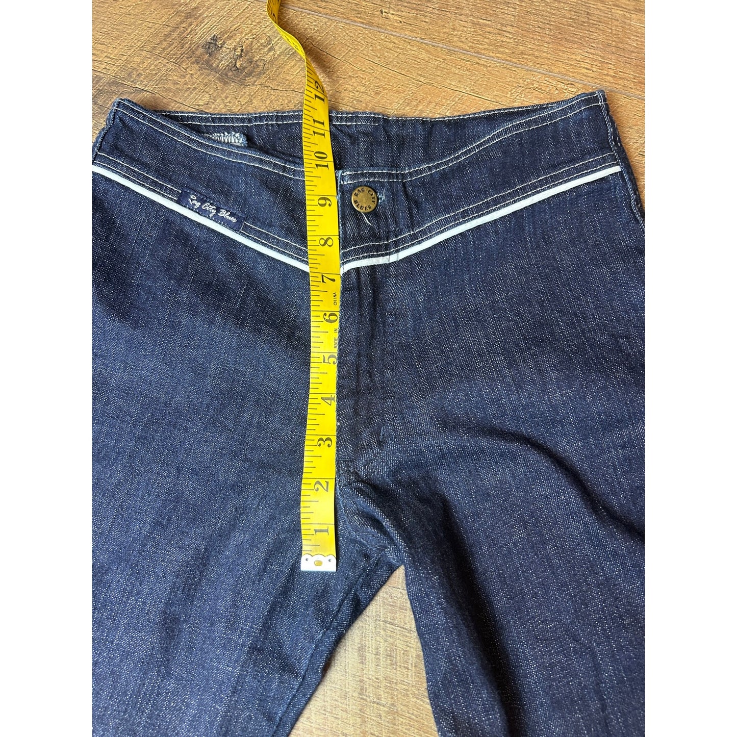 1970's Rag city blues dark wash flare jeans