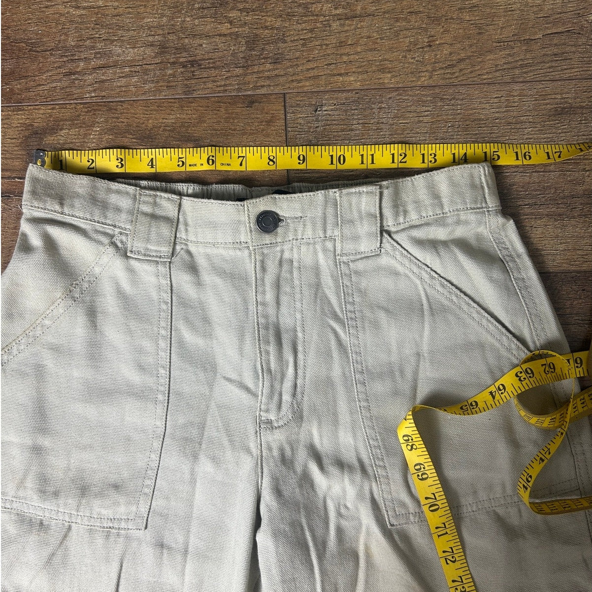 Y2K Aeropostale Cargohose M – Mid Rise Straight Leg Baumwolle Utility It Girl