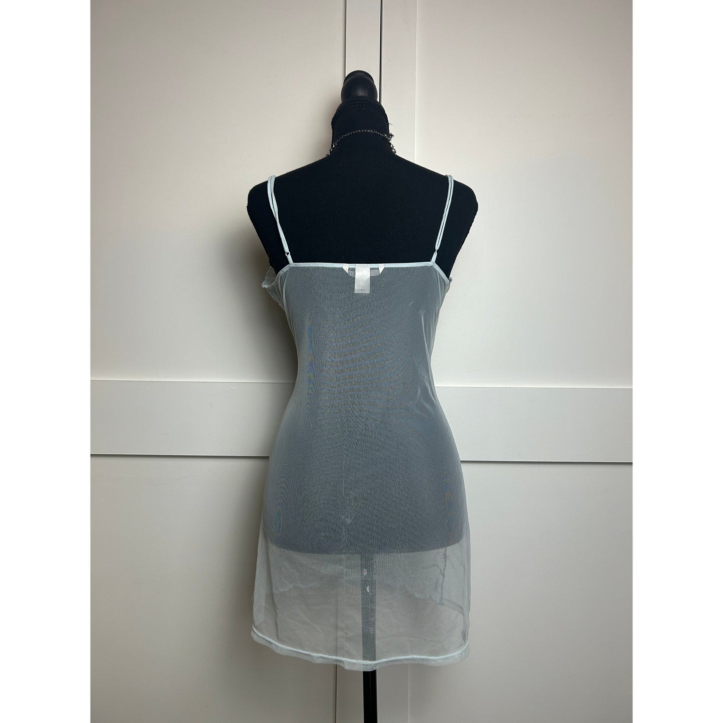 Victoria’s Secret 2011 Ultra Mesh Sheer Eyelet Slip Dress Fairycore Coquette Babydoll