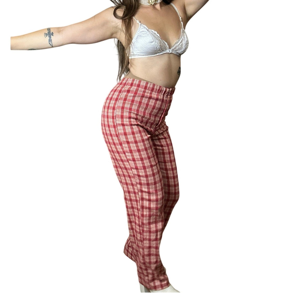 john galt brandy melville plaid wool trouser