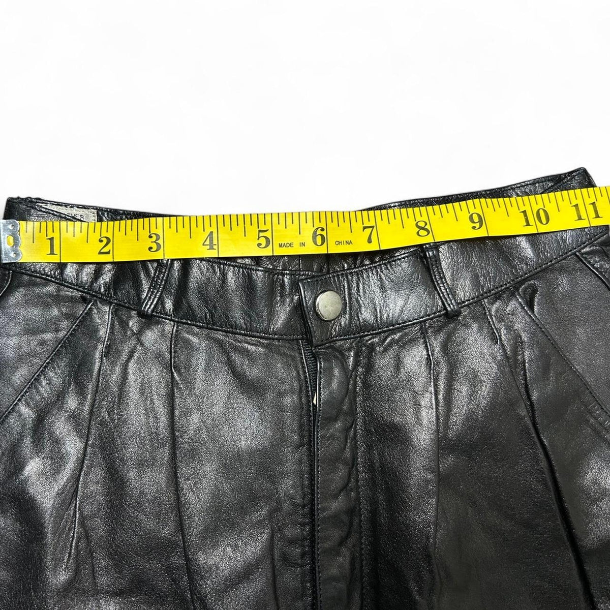 Tasmania leather straight leg pants 22x26