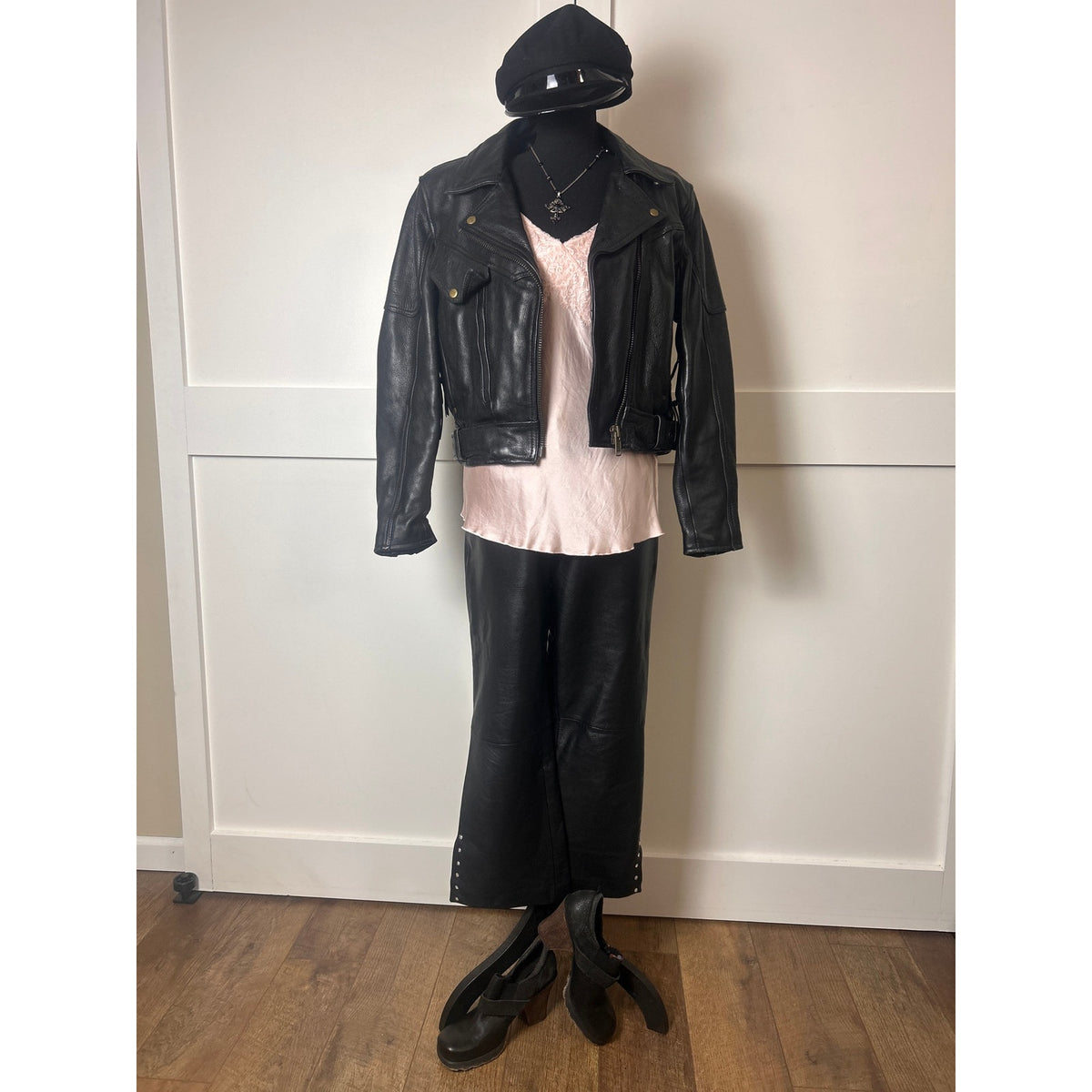 c.l.y.s. 28x25 leather pants