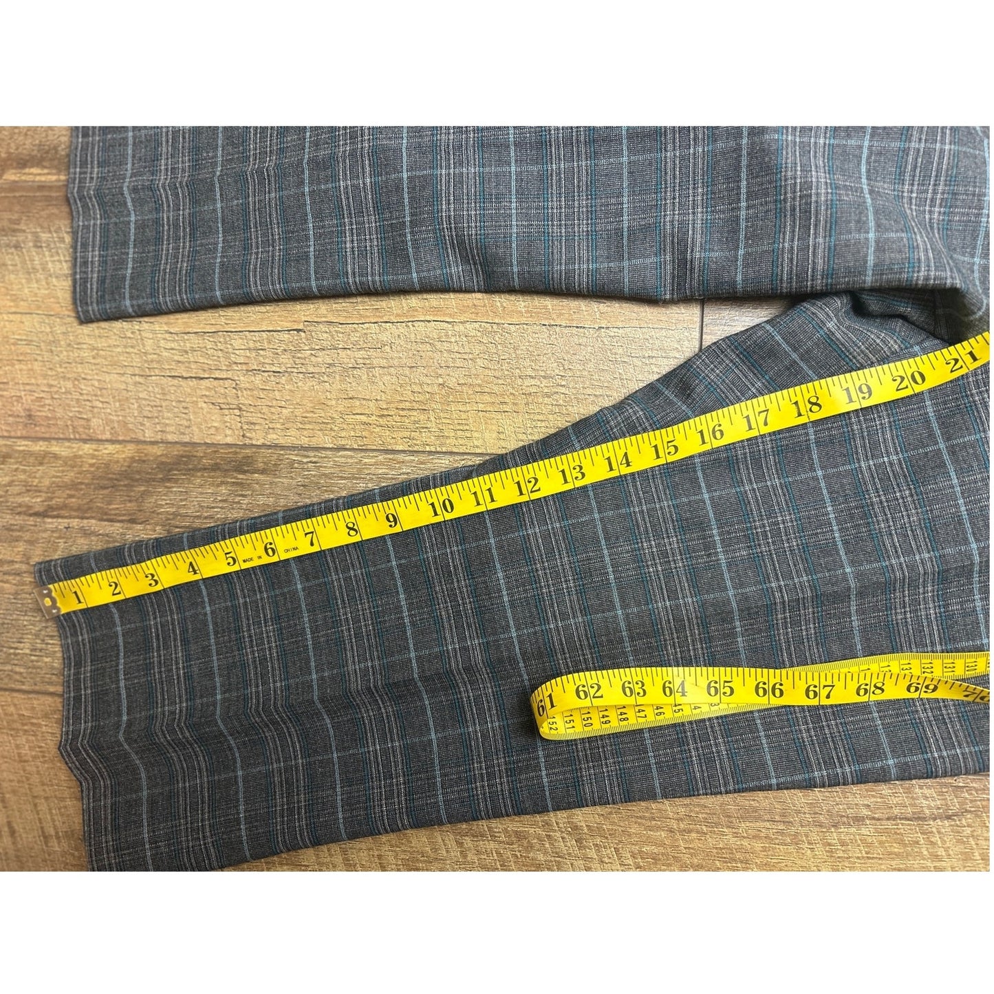 y2k plaid capri antonio melani wool dress capri mid rise french fly size 4