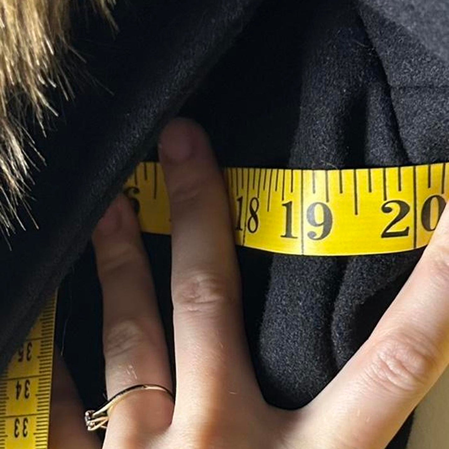 Worthington black wool trench coat