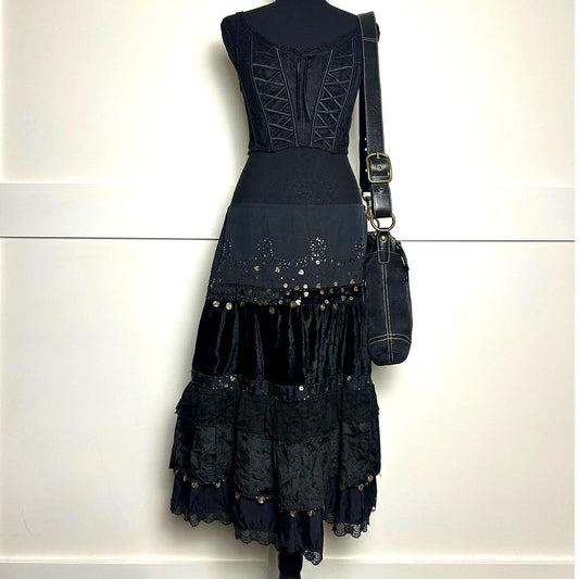 rinascimento Euro designer rinascemento whimsygoth teired skirt size m