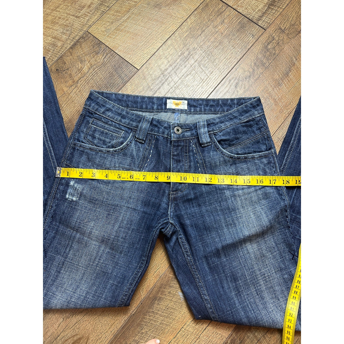 Antik Denim Embroidered Western Bootcut Jeans Size 28 - Y2K Low Rise Faded Denim