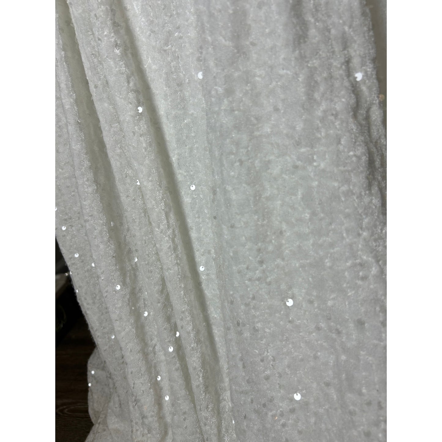 🤍 Carmen-Samtbrautkleid – Korsett-Rücken – Twilight-inspiriert – XS/S