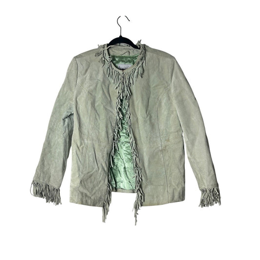 Pamela McCoy Leather Fringe Jacket – Mint Size M