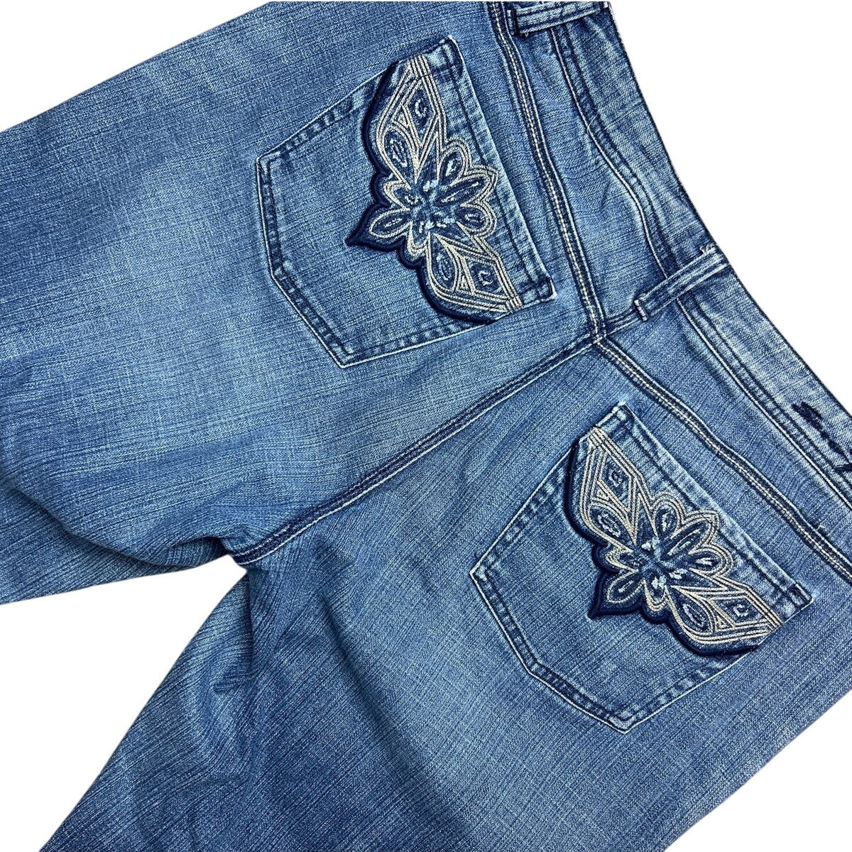 Vintage 7 For All Mankind Western Embroidered Bootcut Jeans