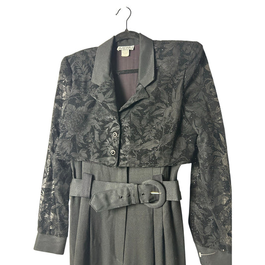 nwt Menu belted rayon jumpsuit size 10