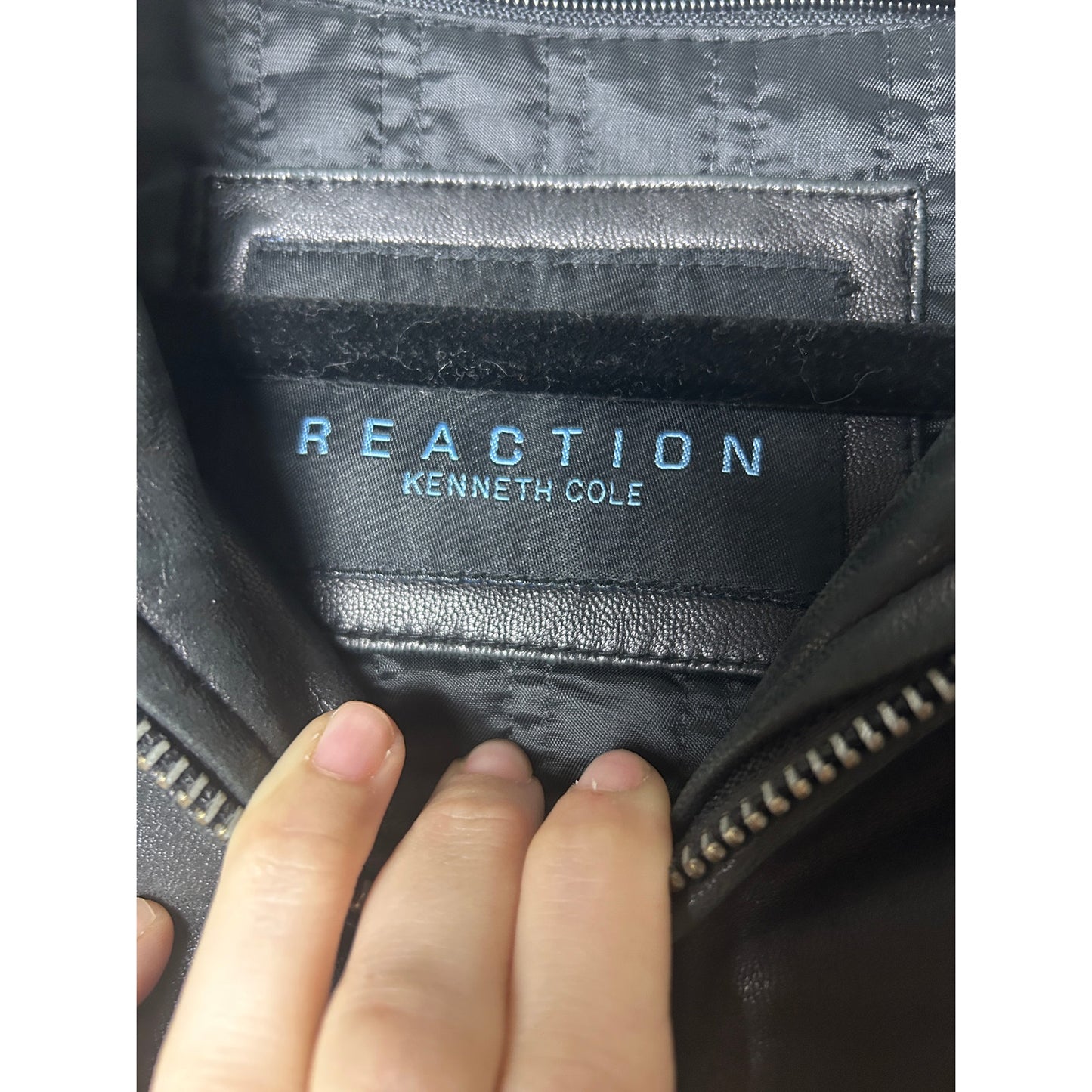 Kenneth Cole buttery soft leather jacket with removable lining size l