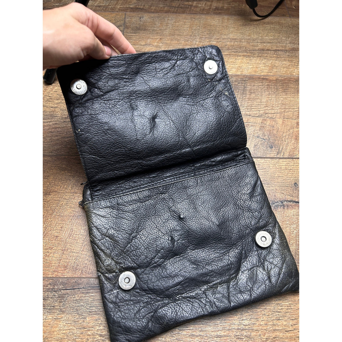heart tribal clip on zip up saddle bag