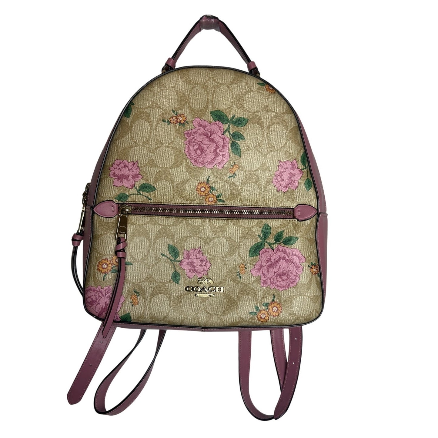 Coach backpack floral pattern