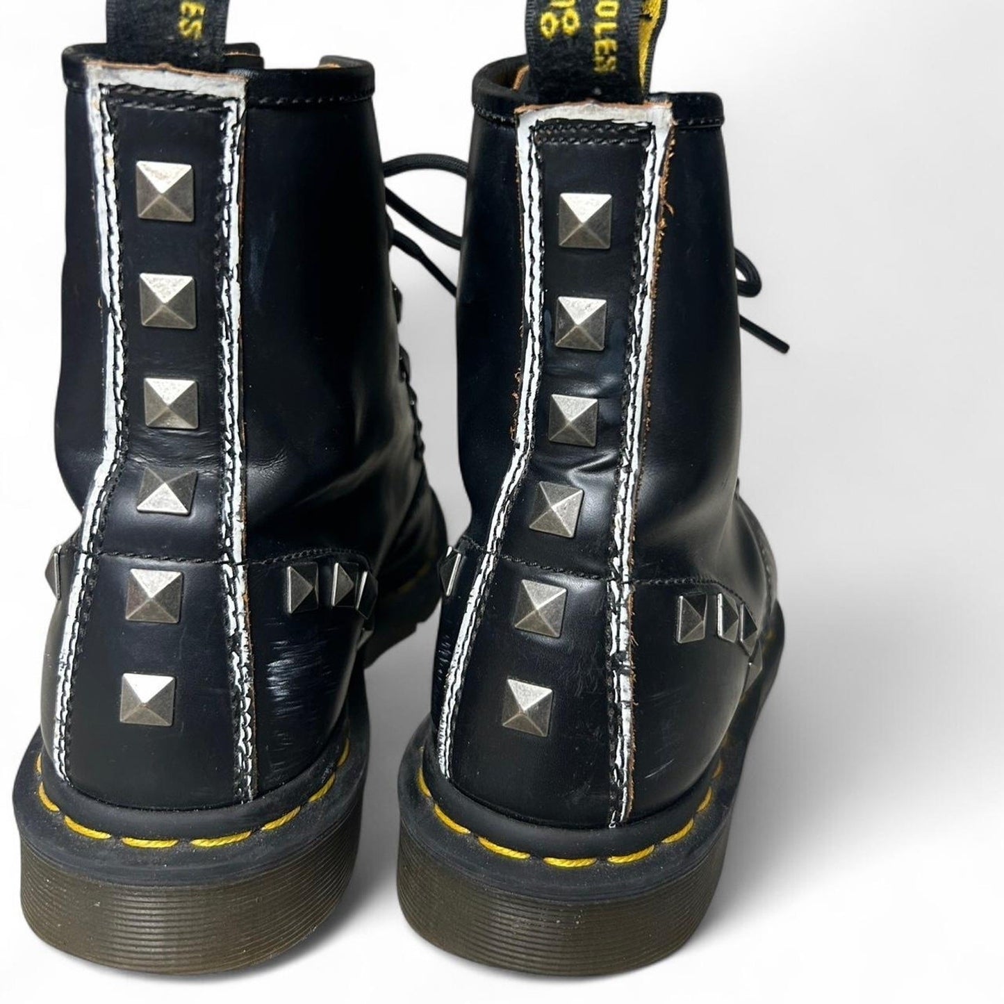 dr martens size 7 studded black mace 1460 combat boot
