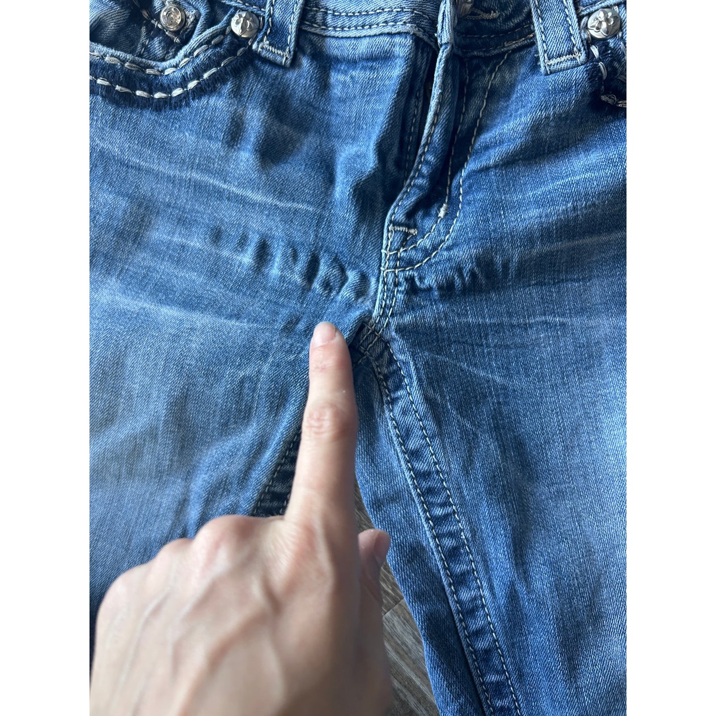 Miss Me Jeans Bundle Y2K Embellished Denim Größe 28/29 3er-Set