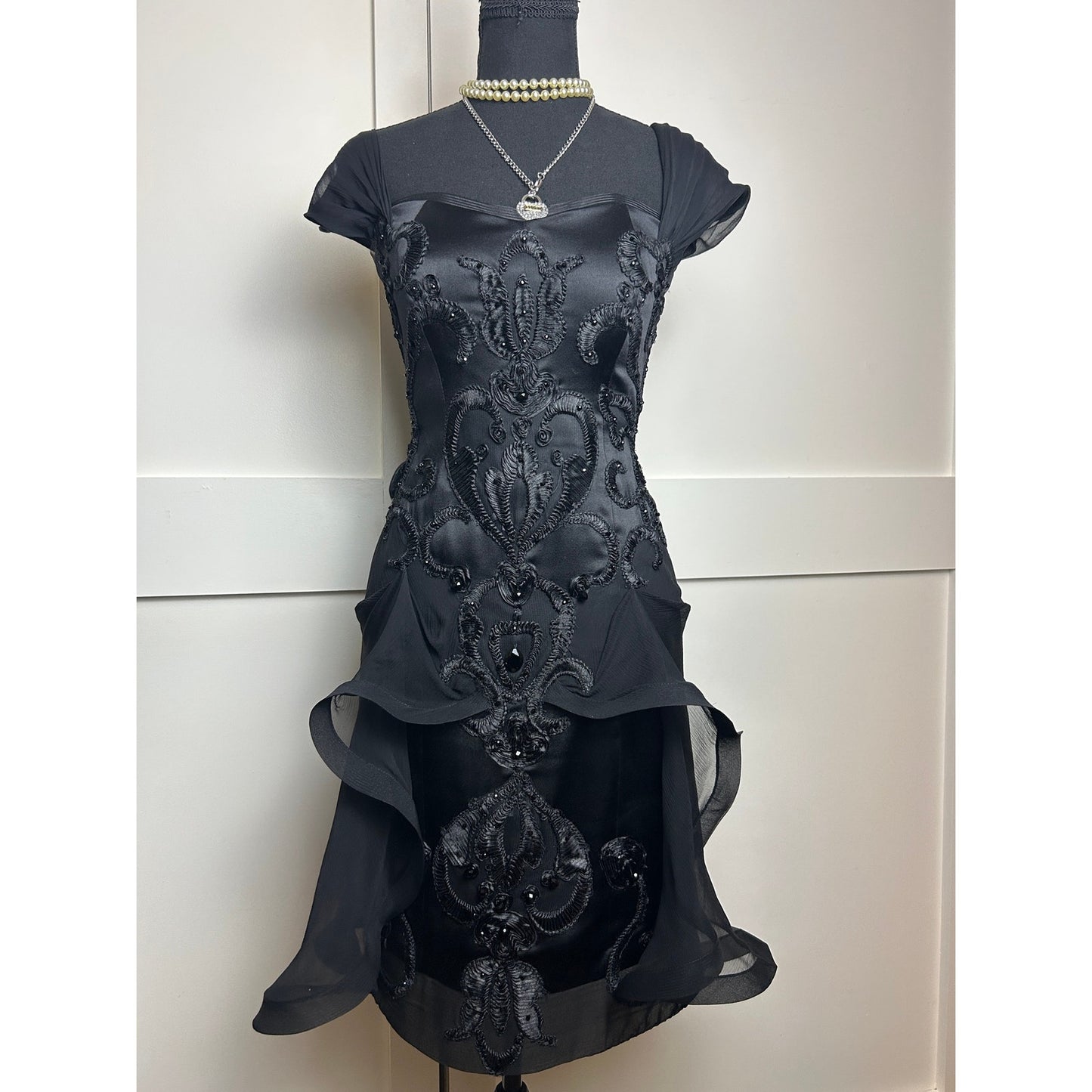 Alex Tein Skulpturales Seidenkleid Avantgarde Editorial Euro Art Girl Designer