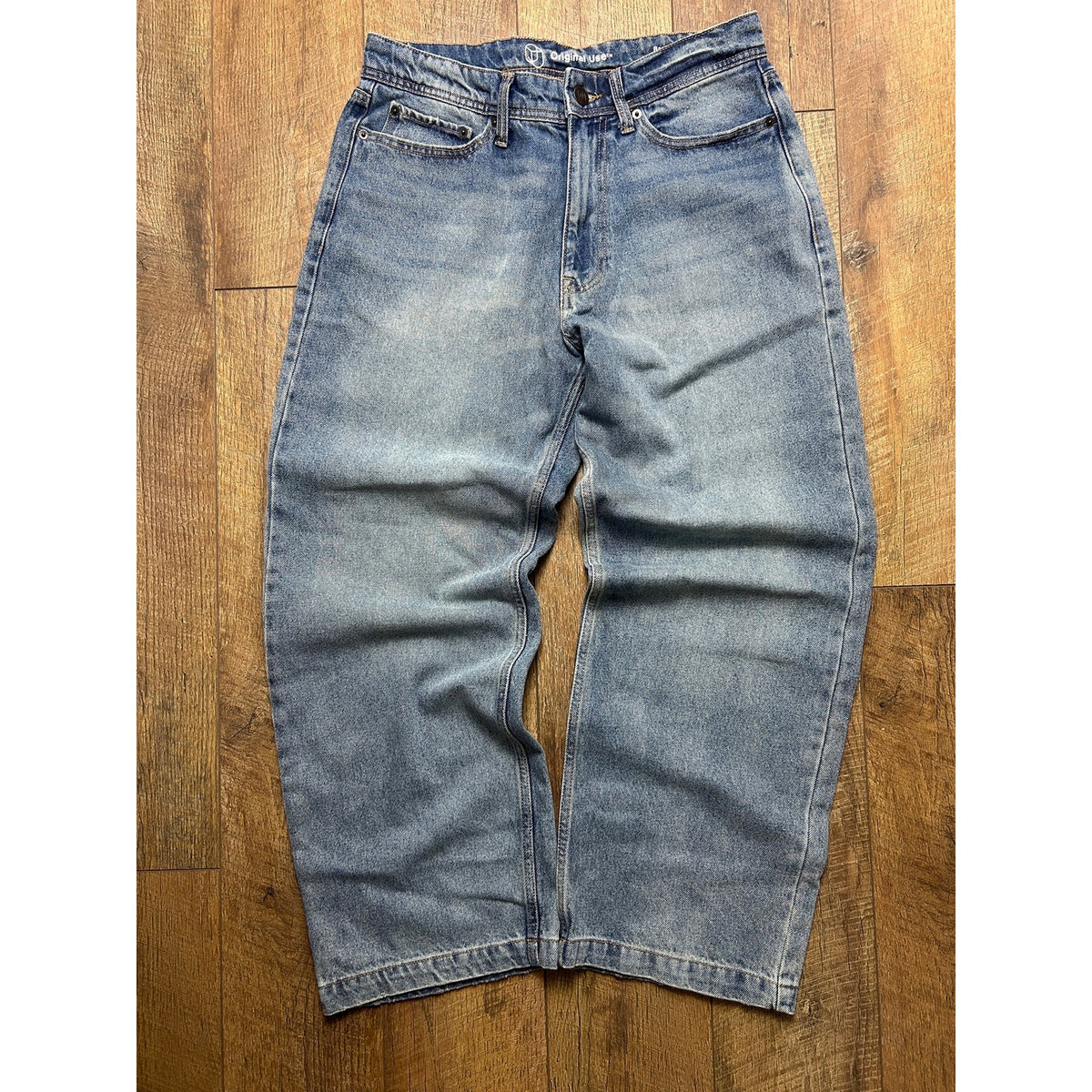 Y2K Original Use Baggy Halgado Jeans 31x29 Loose Fit Vintage Denim