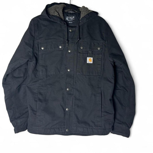 Carhartt black hooded sherpa lined