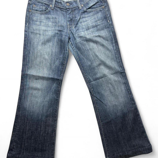 ✨ 7 For All Mankind Dojo Jeans 30x27 Faded Wash Wide Flare