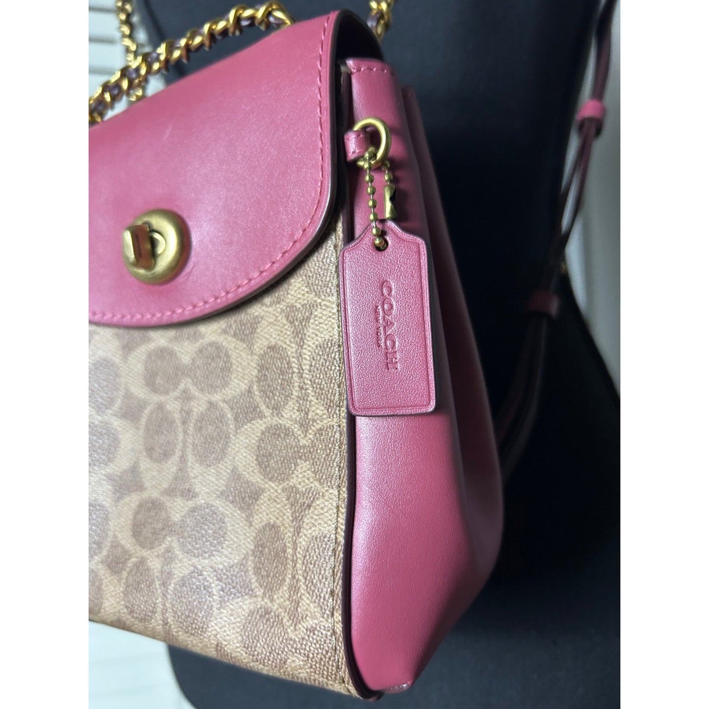 Coach Parker Convertible Backpack 16 Signature Canvas Mini Bag