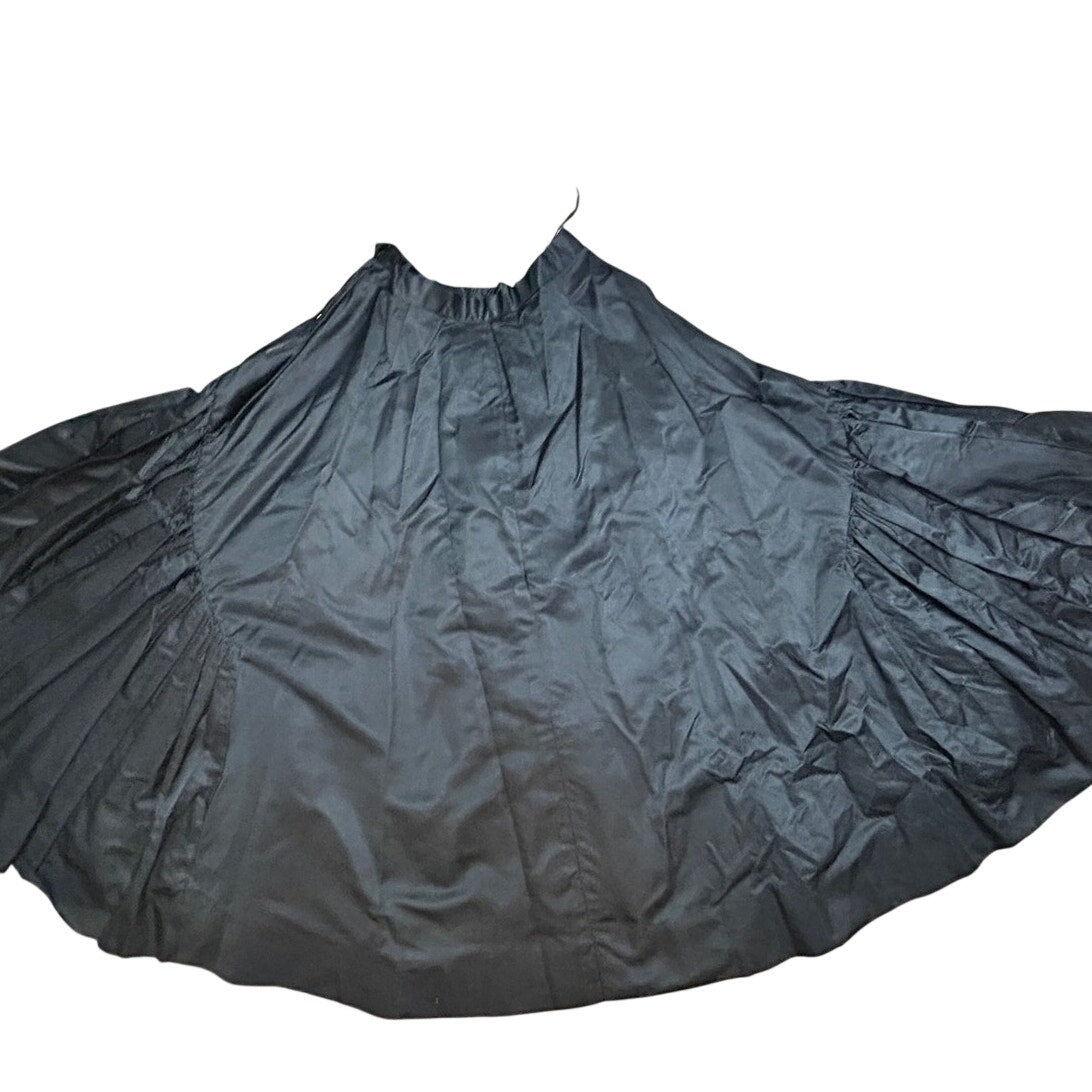 Whimsygoth Conmar Zipper Black Petticoat Skirt