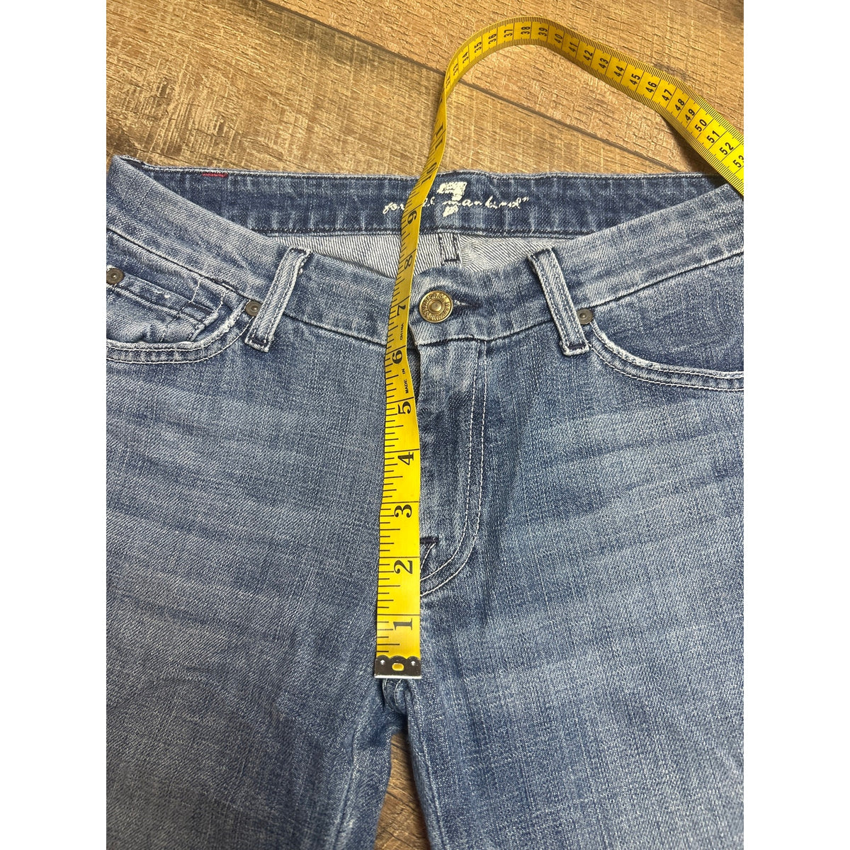 y2k 7 for all mankind A pocket low rise flare jeans size 30 model off duty denim