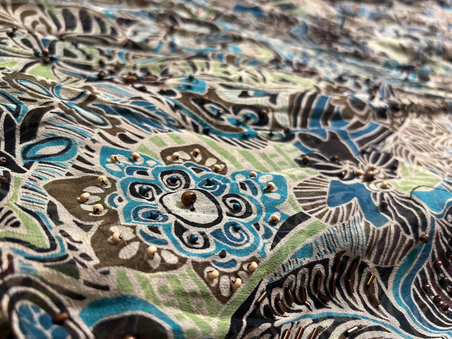 Vintage i.c.e. Beaded Silk Asymmetrical Fairy Dress Size 6