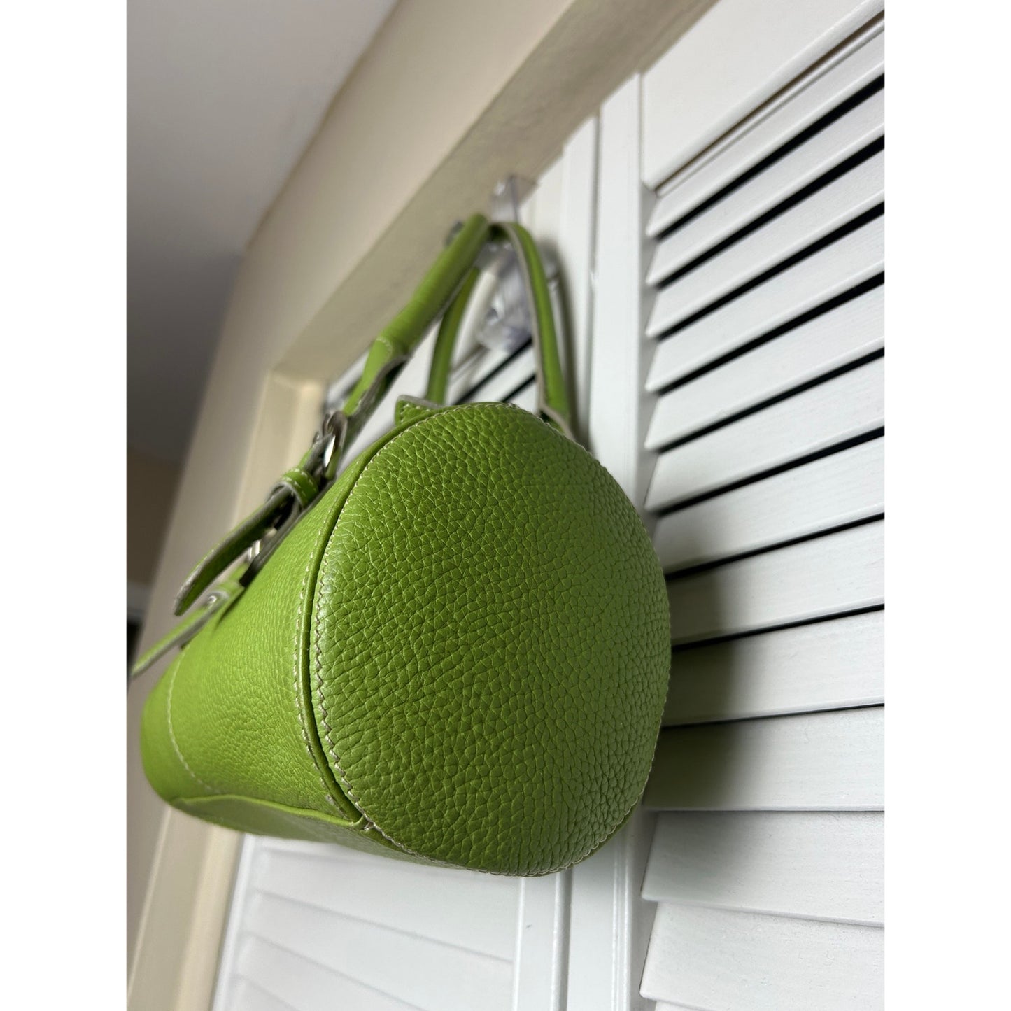 Sac Baguette Vert Citron Années 2000 💚 Sac à Bandoulière "It Girl" avec Boucle Bandolino