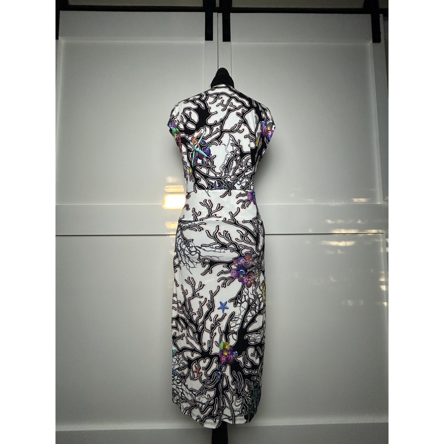 Robe de vacances Just Cavalli motif hippocampe collection Printemps/Été 2016 taille 44