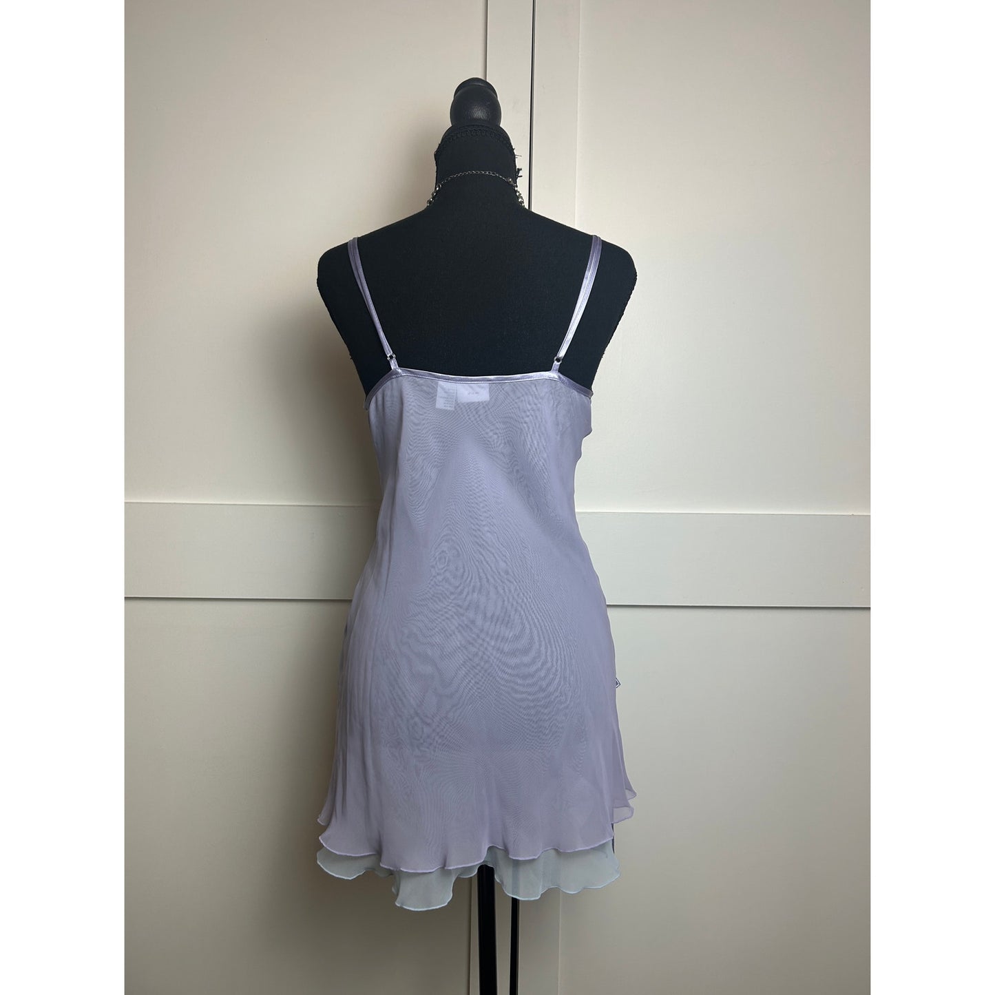 Frederick’s of Hollywood Sheer Fairycore Slip Dress Blue Purple Floaty M