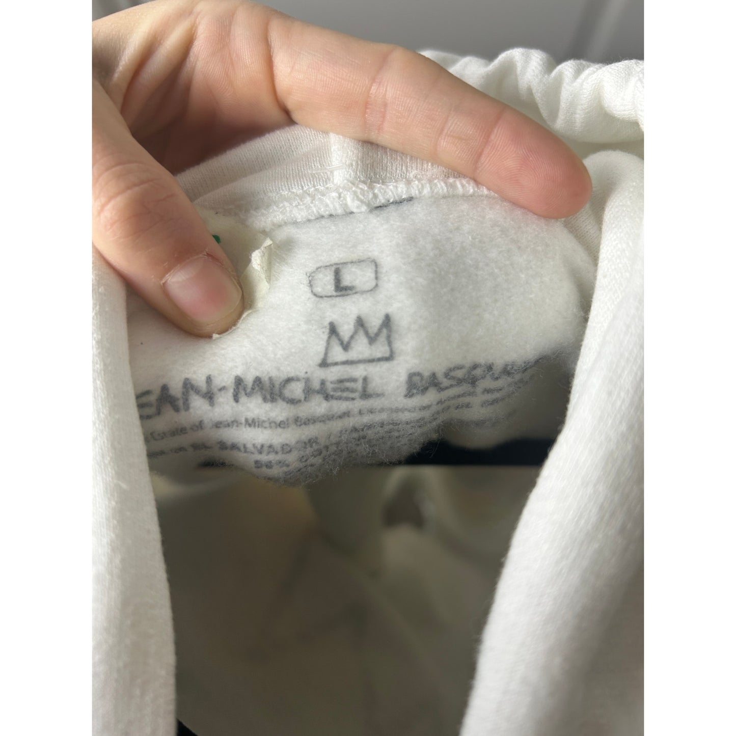 Sweat à capuche Jean Michel Basquiat taille L