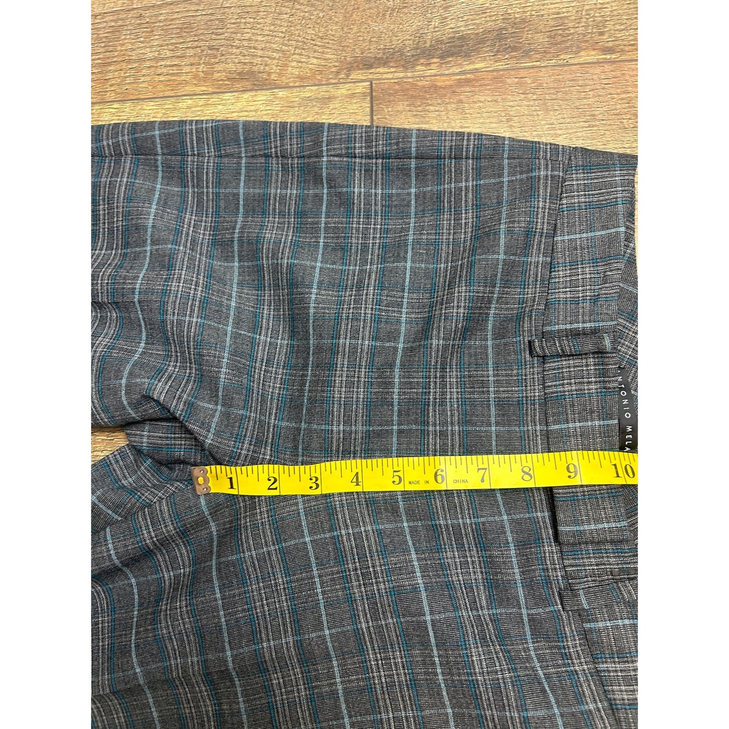 y2k plaid capri antonio melani wool dress capri mid rise french fly size 4