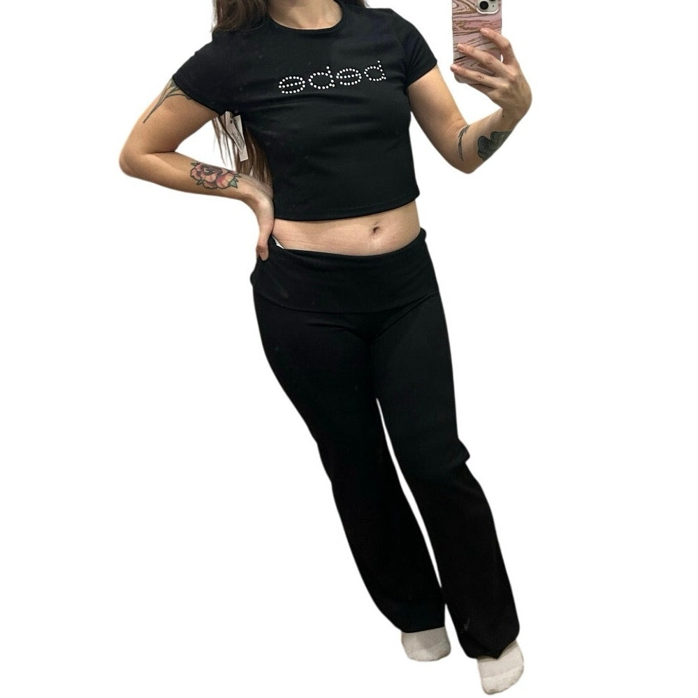 Haut Bebe bling et cache-mains taille m