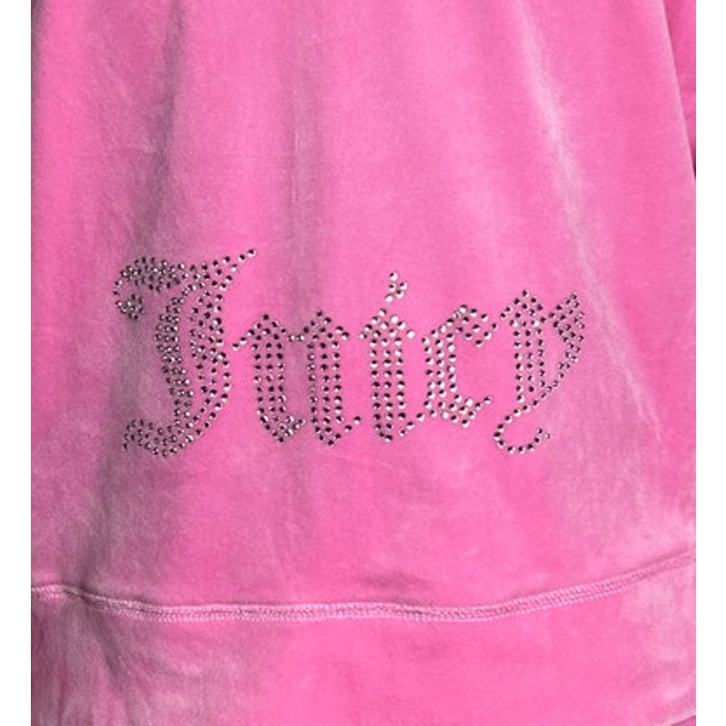 Juicy Couture x Forever 21 Hot Pink Velour Bling Tracksuit Set Y2K Barbiecore M